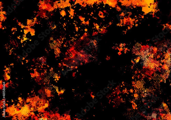 Obraz 赤い幻想的な水彩テクスチャ背景
