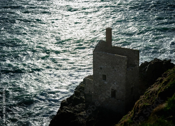 Obraz Botallack Crowns engine hose , Cornwall , UK 