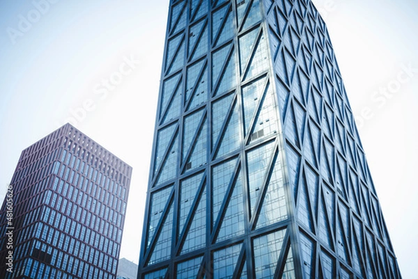 Obraz Part of architecture in modern Chinese cities.