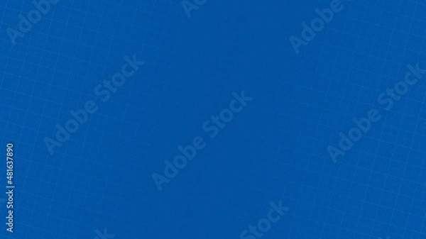 Fototapeta Webpage or Business Presentation Graph Paper Background with Copyspace. HD 16x9 Wide Screen Project Blueprint Vector Pattern. 