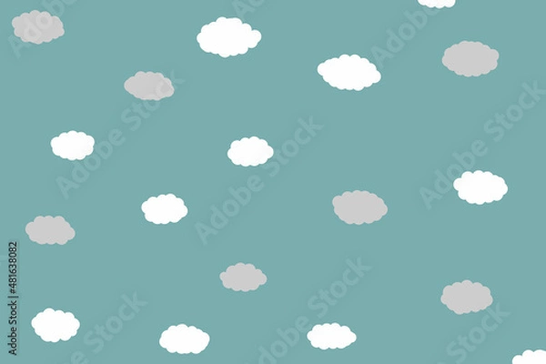 Obraz seamless pattern with clouds