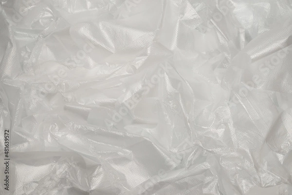 Fototapeta Plastic wihite background. Top view.