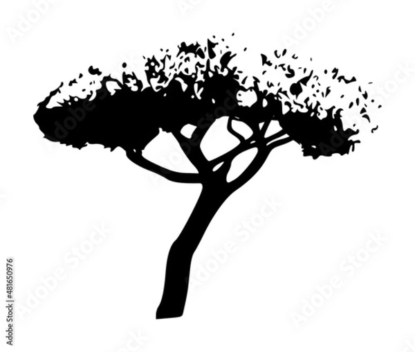 Obraz logo pin parasol