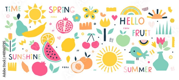 Obraz A set of spring elements