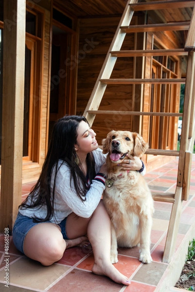 Obraz spending the day with my dog