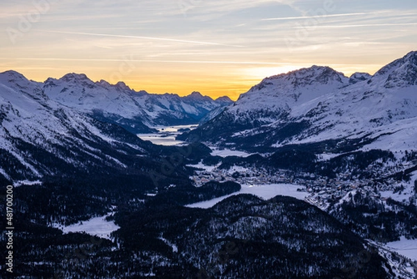 Fototapeta Winter im Engadin
