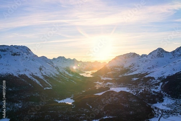 Fototapeta Winter im Engadin
