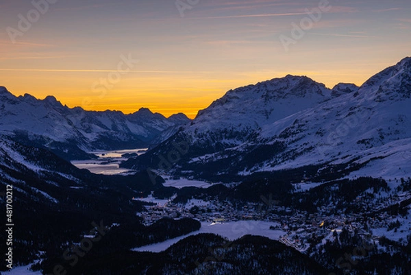 Fototapeta Winter im Engadin
