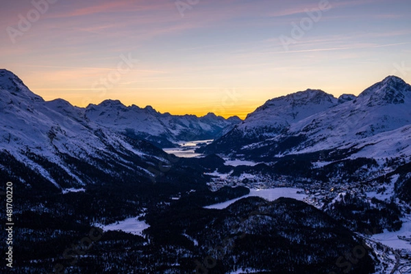 Fototapeta Winter im Engadin
