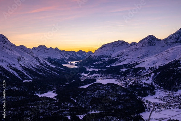 Fototapeta Winter im Engadin
