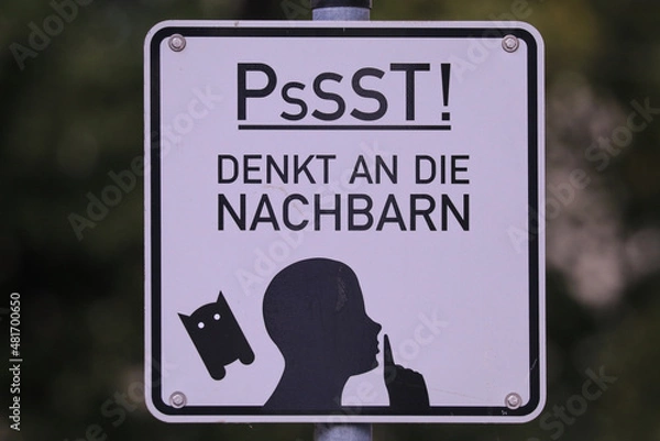 Obraz Bitte um Rücksicht
