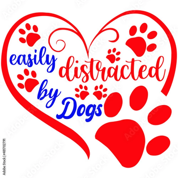 Fototapeta Easily distracted by dog
