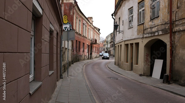 Obraz narrow street in the town