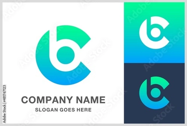 Obraz Monogram Letter B C Business Company Vector Logo Design