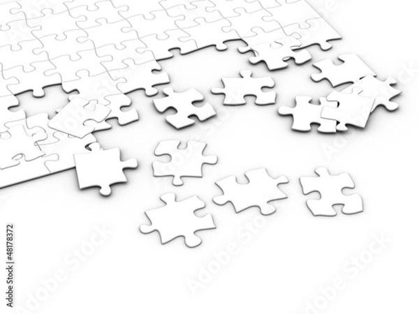 Obraz Puzzle White