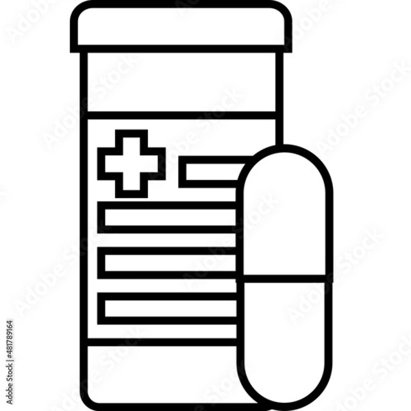 Obraz Pills in a  bottle