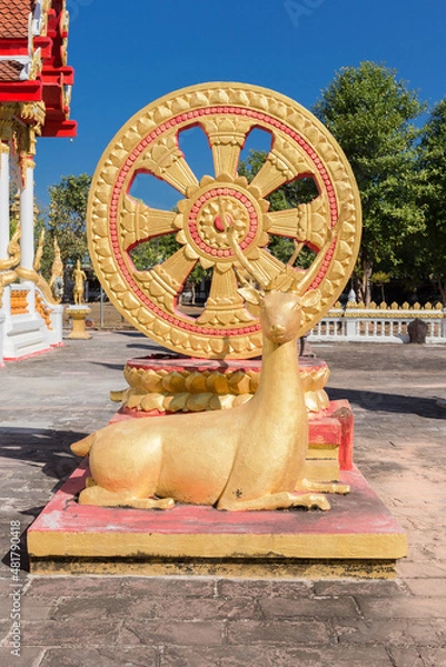 Obraz The architecture of Thai Buddism Temple