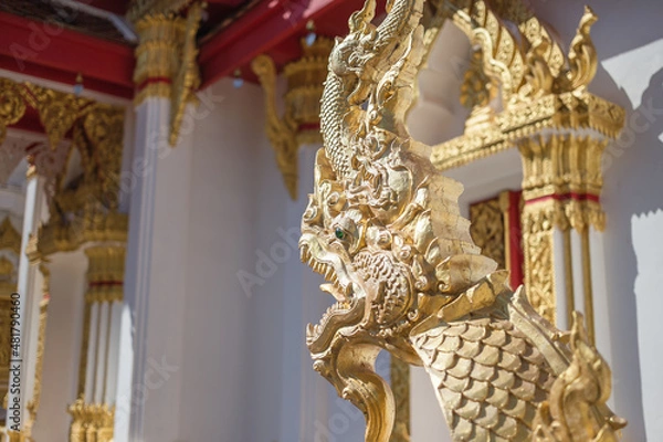 Obraz The architecture of Thai Buddism Temple