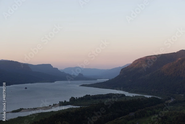 Obraz sunset in the mountains