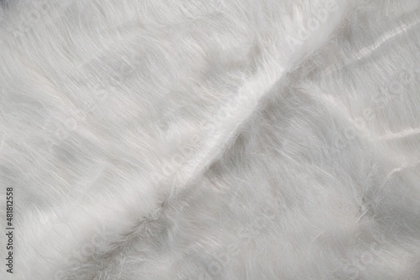 Obraz white soft hair texture
