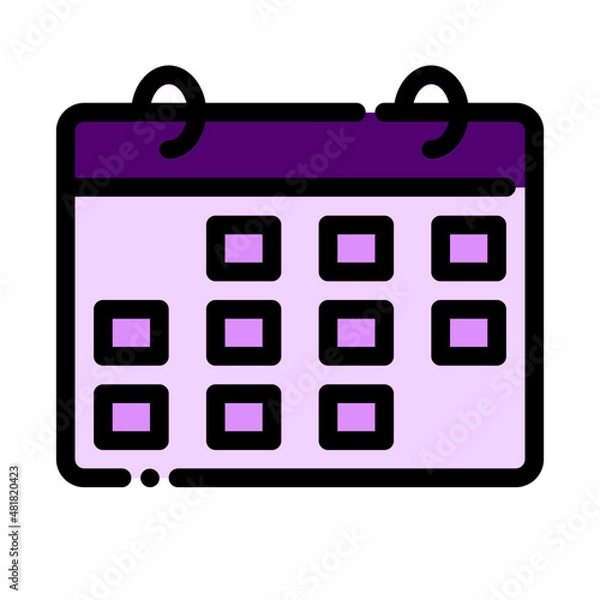 Fototapeta calendar day date month year discount sale event ecommerce icon