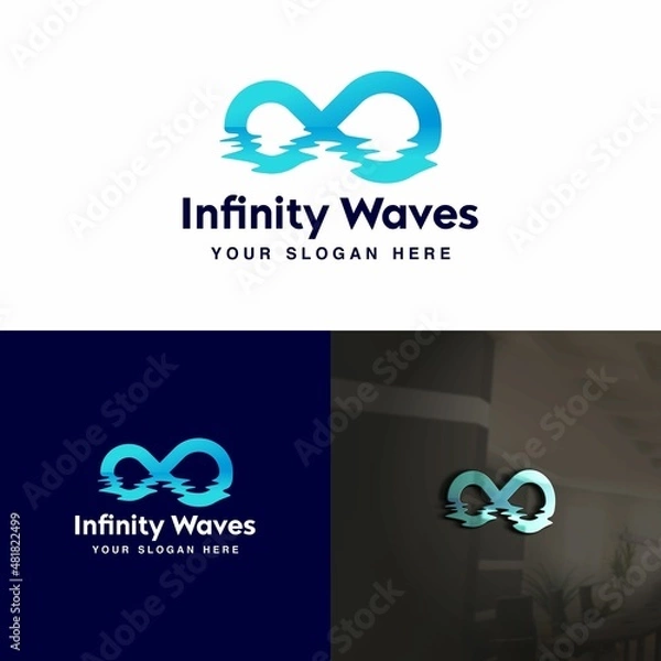Obraz infinity wave logo