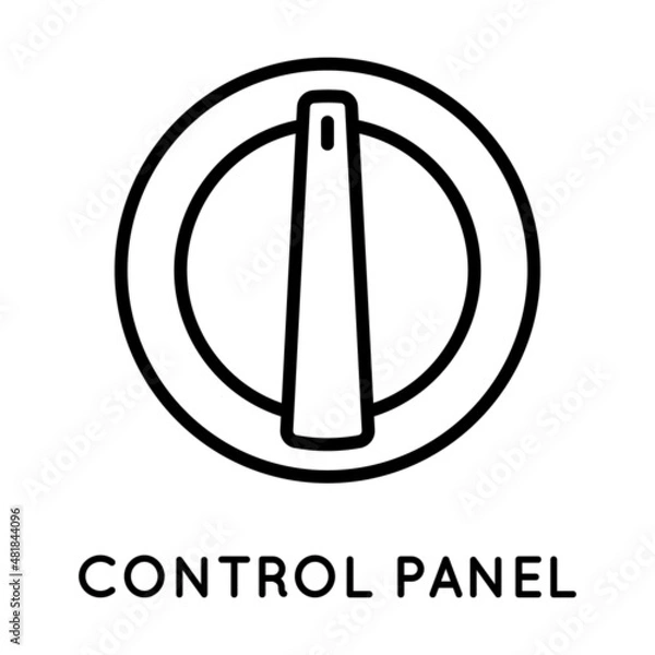 Obraz Power switch icon for control panel. Vector icon for displaying mode, power, programs. Vector sign in simple style isolated on white background.