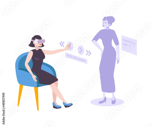 Obraz Vr Headset Composition