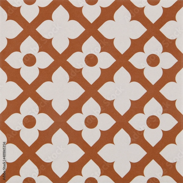 Fototapeta Tiles - Vintage with geometric pattern v2