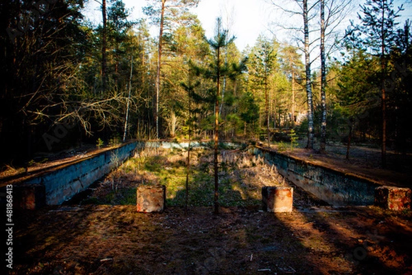 Obraz природа и заброшенное