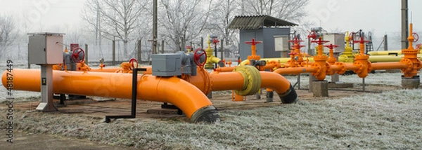 Obraz orange gas pipe