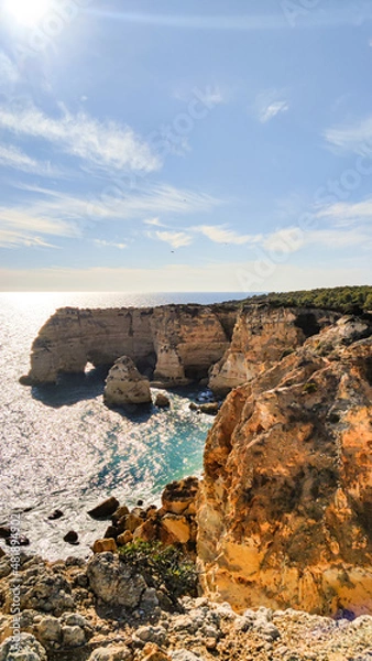 Fototapeta Ocean beach, cliffs in Portugal
