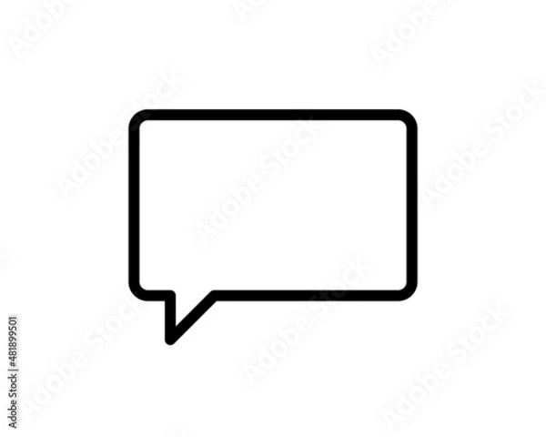 Obraz Chat icon. Voice speech bubble vector icon. Messages icon. Communicate symbol. Dialogue of people