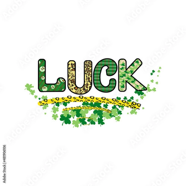 Fototapeta St. Partick's Day luck Sublimation