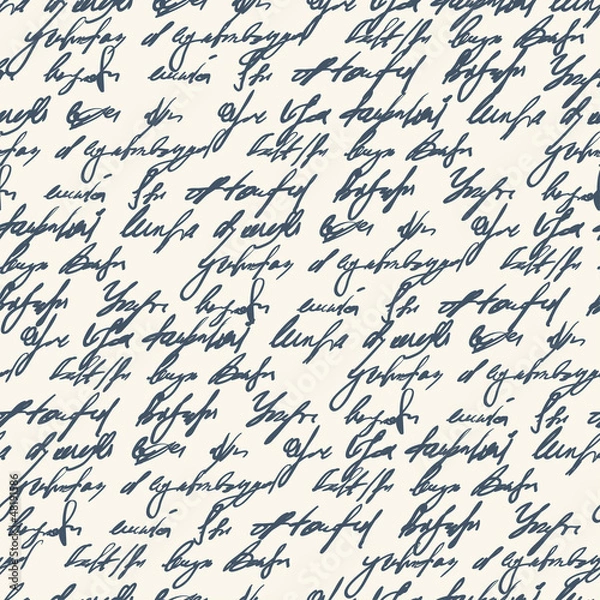 Fototapeta Abstract seamless hand write pattern