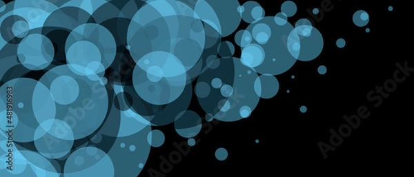 Obraz abstract background with bubbles