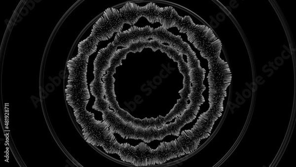 Obraz 3d render metal cylinders