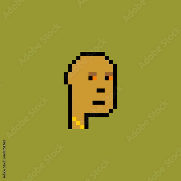 Fototapeta cyberpunk pixel art simple design vector