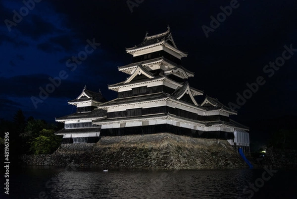 Obraz 夜の松本城