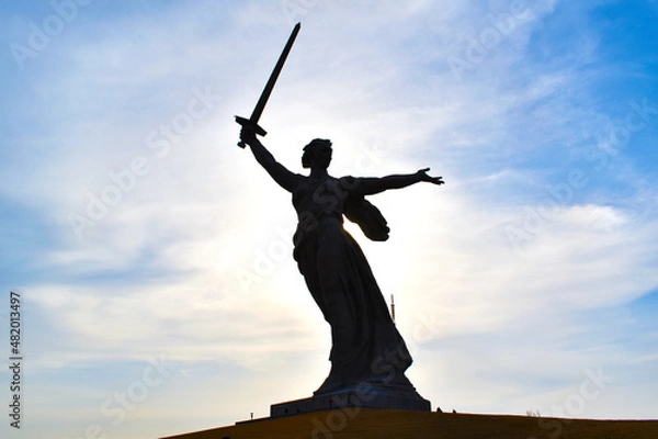Obraz statue against the blue sky	
