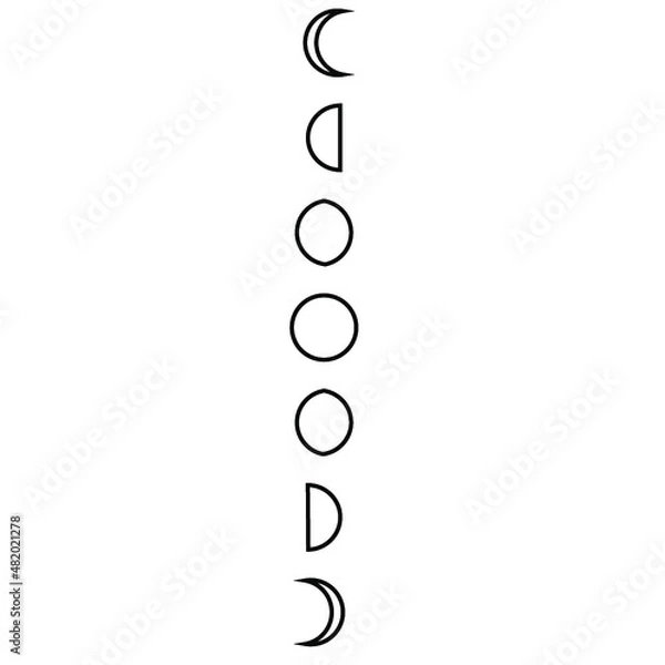Obraz Mondphasen Outline