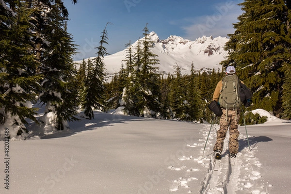 Obraz Into the mountains we go