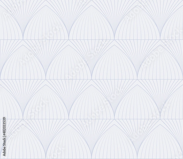 Fototapeta Seamless geometric pattern of arched vaults