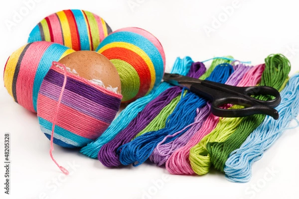 Obraz Easter decorated egg shells