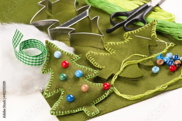 Obraz Do it yourself felt Christmas tree