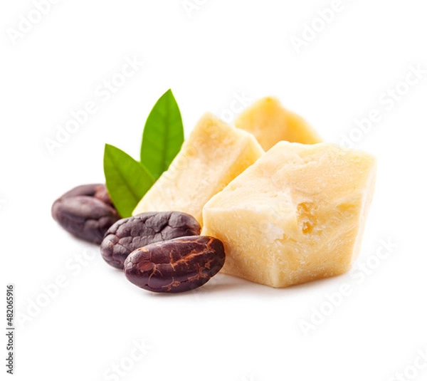 Obraz Cacao butter and cacao beans
