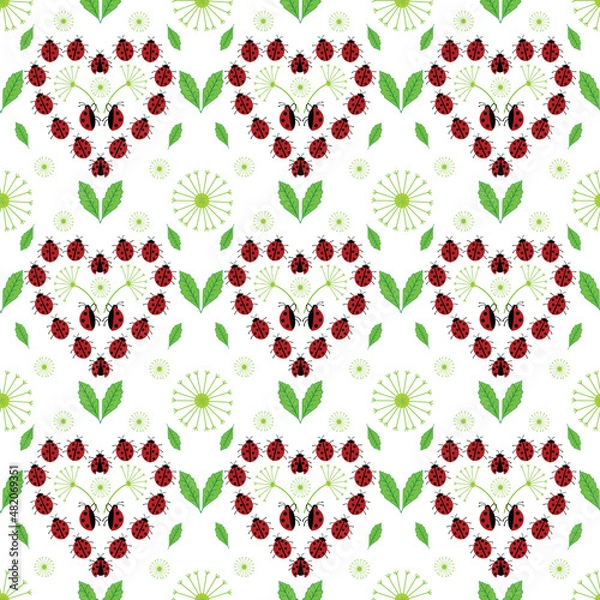 Obraz Ladybug pattern