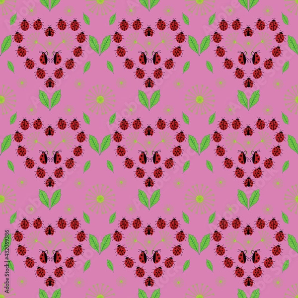 Obraz Ladybug pattern