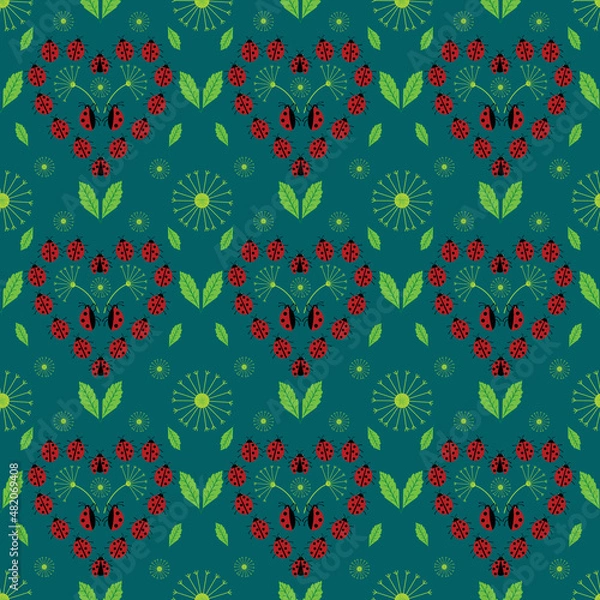 Obraz Ladybug pattern