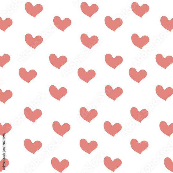 Fototapeta seamless pattern with hearts